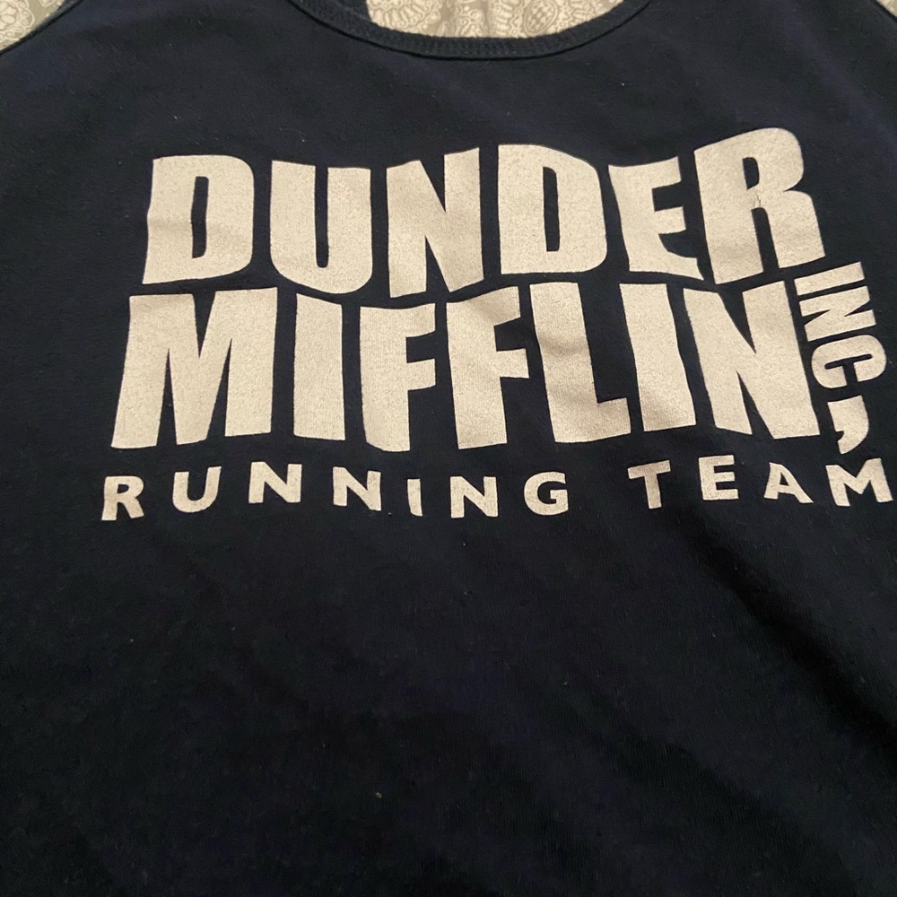 Dunder Mifflin Running Team Navy Graphic Tee